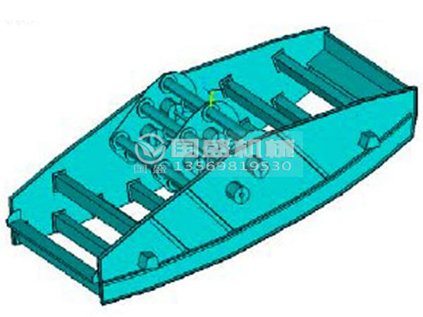 香蕉振动筛结构示意图 香蕉振动筛结构示意图